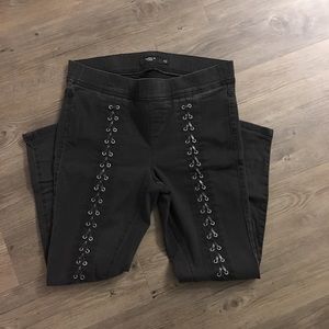 Torrid lace up jeans